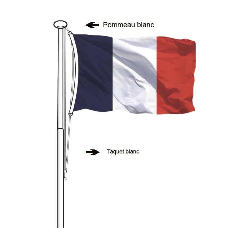 Drapeau mât personnalisé, drapeau d'extérieur avec mât